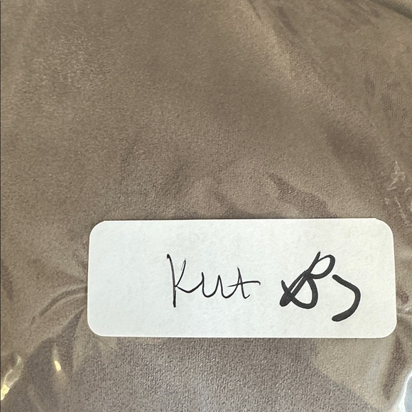 KUT FROM THE KLOTH M Moto mocha faux suede drape jacket shabby chic boho - Picture 14 of 14